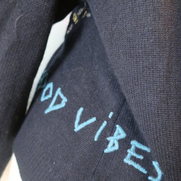 Womens Zadig & Voltaire 100% Cashmere Black Markus Mantra Sweater L - Picture 10 of 11